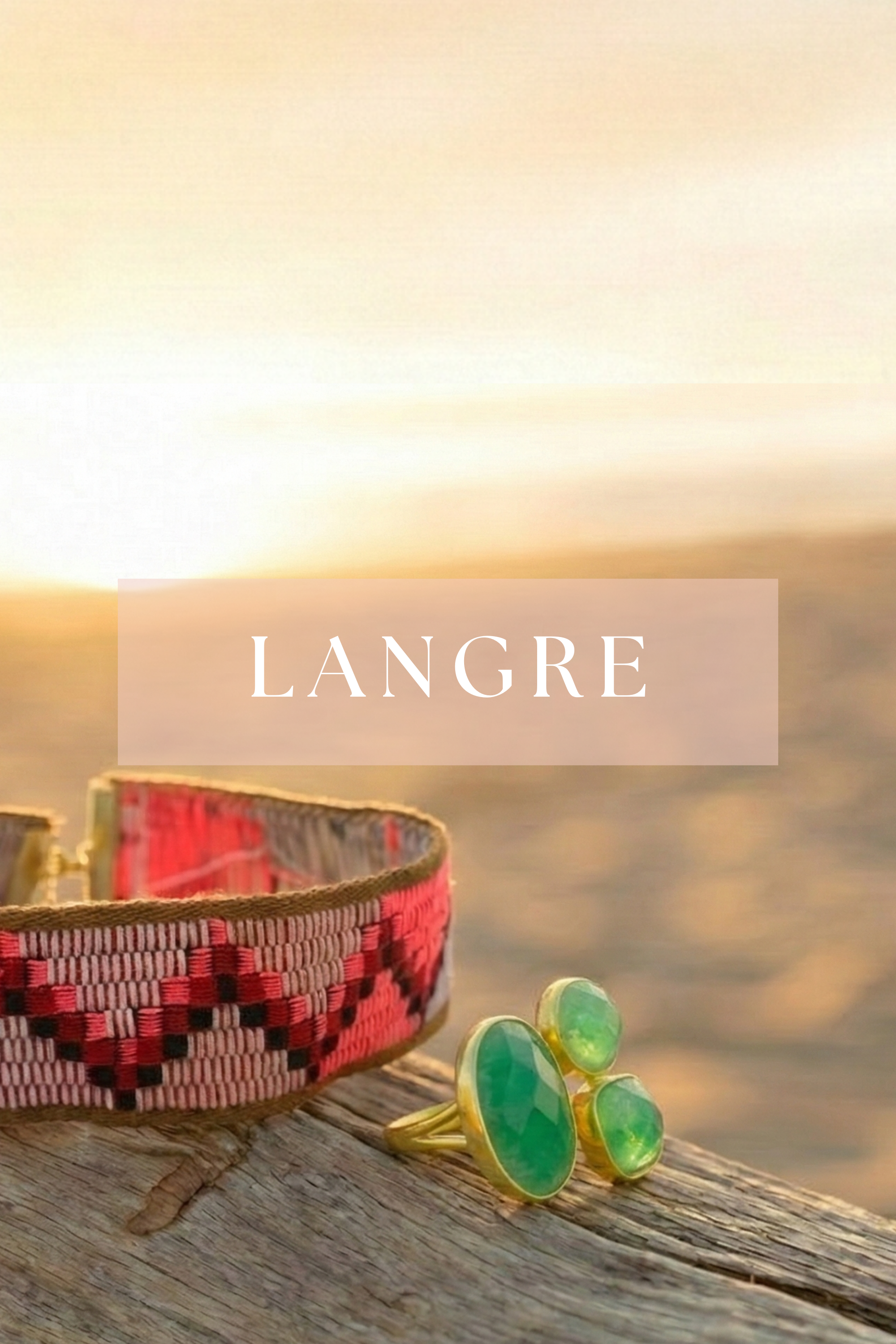 Acantilados playa Langre Cantabria joyas statement multicolor y verde colección Amanai